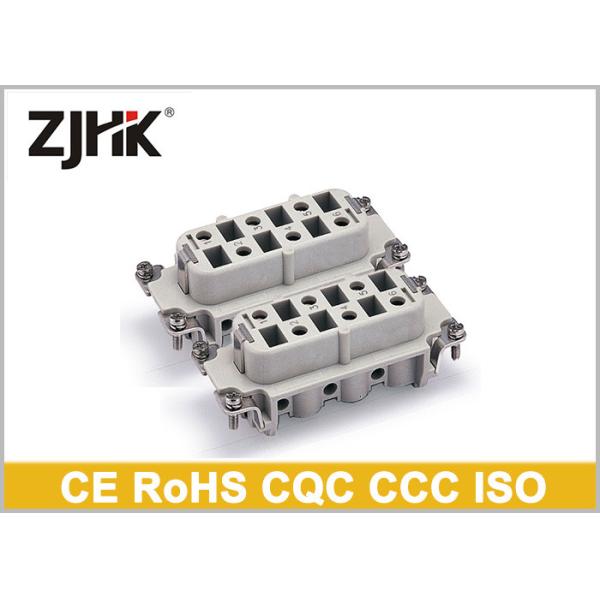 Quality HSB 12 Pin Male / Female Heavy Duty Wire Connector With Screw Insert for sale