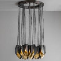 Buy cheap E14 E12 Pendant Chandelier Lights Copper Bronze 54*3W D70*H32 product