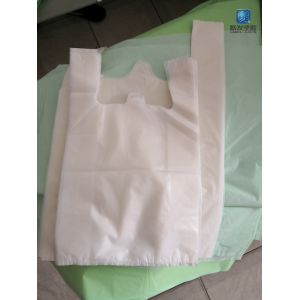 Buy cheap Biodegradable Plastic T Shirt Bag Compostable 11micron 200mic from wholesalers