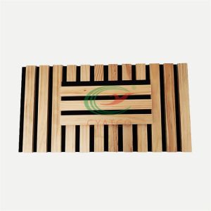 Buy cheap Fireproof Slatted Timber Wood Sound Panels Thickness 21mm Harmless from wholesalers