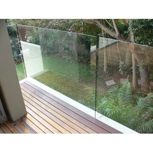 Buy cheap Frameless Deck Railing Glass Systems 10mm Transparent Tempered from wholesalers
