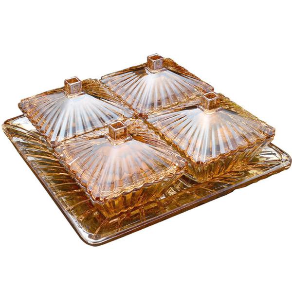 Supermarket Dessert Chocolate Candy Glass Split Trays
