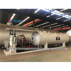 10 Tons 20000 Liters LPG Skid Station With Filling Scale