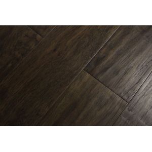 China Hickory engineered hardwood flooring with handscraped & brushed texture on sale