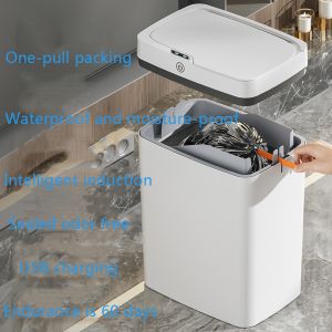 Buy cheap Intelligent Trash Can Smart Sensor Waterproof Dustbin Household Induction Garbage Bin Automatic Packing House Garbage Can from wholesalers