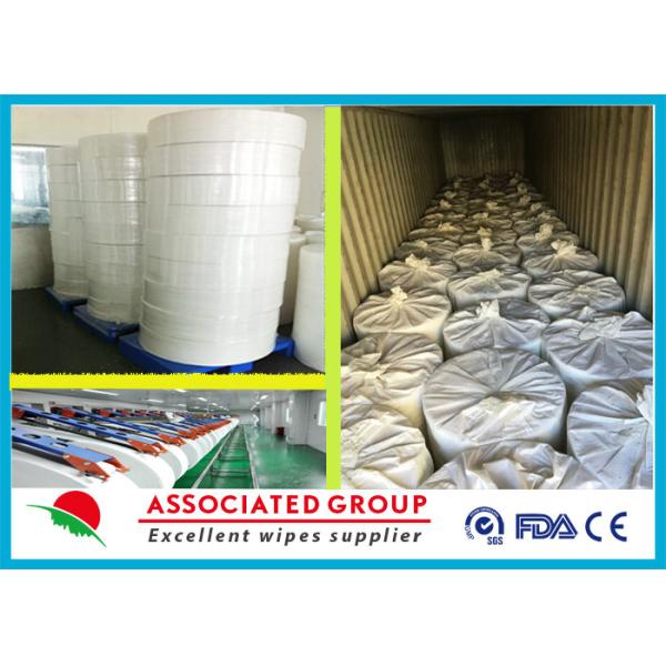 Quality Heavy Duty Spunlace Nonwoven Wipes , Alcohol Free Wet Wipes for sale