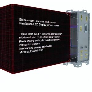 Cabinet Material Die-cast Aluminum Rental LED Display Screen with Whisper-quiet