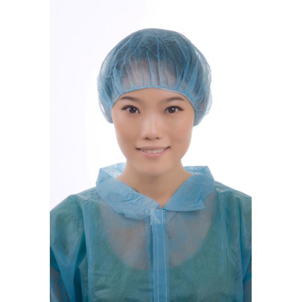 Buy cheap Hygiene Nonwoven Disposable Bouffant Cap With Single Elastic from wholesalers