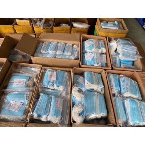 Non Irritating 20pcs Elastic Tie 3 Ply Disposable Mask