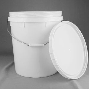 Buy cheap Round Paint Bucket 25L Plastic White Pail from wholesalers