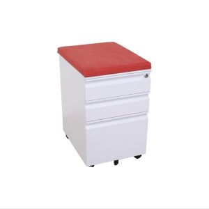 Buy cheap Cold Rolling Steel Gooseneck Mobile File Cabinet Rotating Assembled 3 Drawer from wholesalers