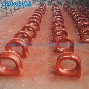 Buy cheap CB 34 Type C Casting Steel Deck Welded Mooring Chock Ship Mooring Equipment from wholesalers