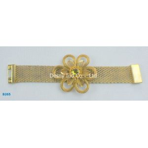 Buy cheap Elegant OEM / ODM metal bangles with gold plated from wholesalers