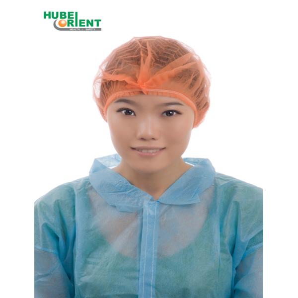 Buy cheap Disposable PP Non Woven Mob Cap Bouffant Head Cover Hair Net Surgical Doctor Hat Round Mob Cap from wholesalers