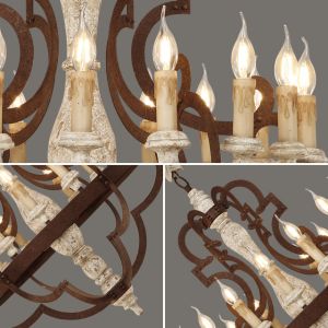 Buy cheap Black and wood chandelier for Indoor Home ceiling decoration pendant lamp (WH-CI-20) from wholesalers