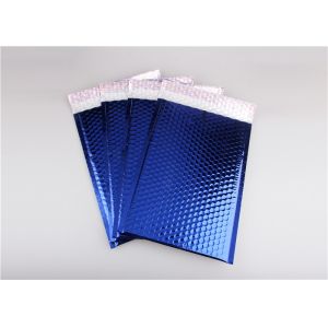 Water Resistant Metallic Bubble Mailers Blue Padded Envelopes 8.5"X14.5" #3