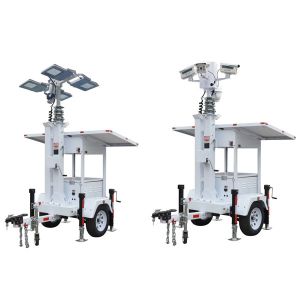 Buy cheap DC24V Mobile Solar Surveillance Trailer With 2*435W Solar Panels from wholesalers
