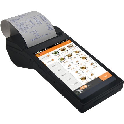 SDK Function Included 7 inch Mini Android POS System with 3G Terminal 80mm