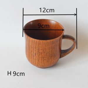 Buy cheap Japanese Solid Wooden Tea Cup Set Jujube Handcrafted With Handle from wholesalers