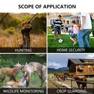 Wildlife camera KW591 no-glow dual sensors 1080P waterproof IP67 0.4s trigger