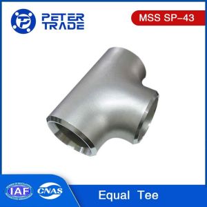Buy cheap MSS SP-43 Pipe Fitting Tee Stainless Steel Equal Tee / Straight Tee ASTM A403 WP304 WP316 from wholesalers