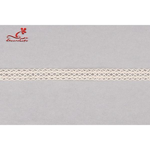 Buy cheap Bedding Articles / Clothing Labels Cotton Lace Trim Customizable Width from wholesalers