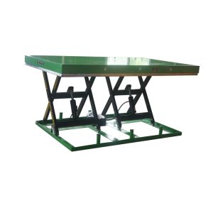 Transverse Heavy Duty Scissor Lift Platform Double Scissor 2000kg Max Height 1m