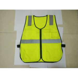 Buy cheap Multiple Pocket Polyester Safety Vest 120g Personalised Hi Vis Vest from wholesalers