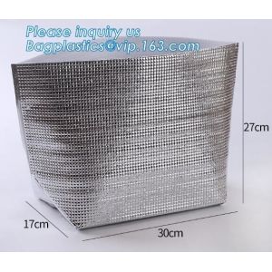 Reusable aluminium foil thermal insulation material cooler bag foPromotional