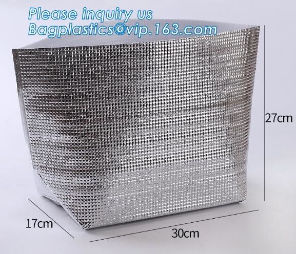Reusable aluminium foil thermal insulation material cooler bag foPromotional