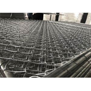 Buy cheap 6'X12' temporary fence panels in chain wire mesh 60mm x 60mm diameter 2.70mm tube 1.25inch with1.8mm wall thick from wholesalers