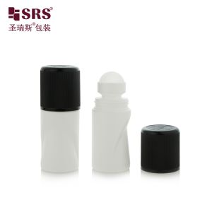 Buy cheap RPPB1-50ML Unique Shape Empty Wholesale Customization Color Matte Riibbed CRC Child Resistant Cap Roll On Bottle For Antiperspirant from wholesalers