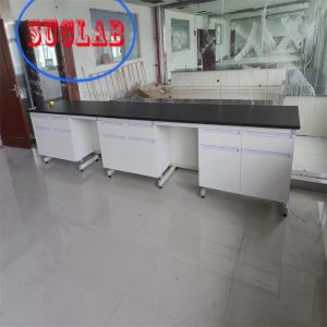Buy cheap Chemistry Lab Workbench Wood Lab Casework Manufacturers With Chemic Resistant C Frame Steel Frame Phenolic Resin Worktop from wholesalers