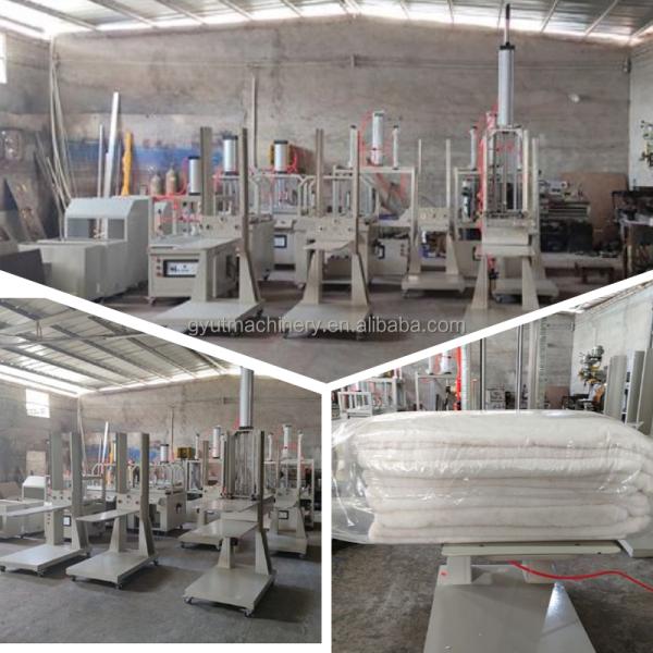 Towel Packing Press Machine with 300mm Stroke Height and Automatic Pillow Compression