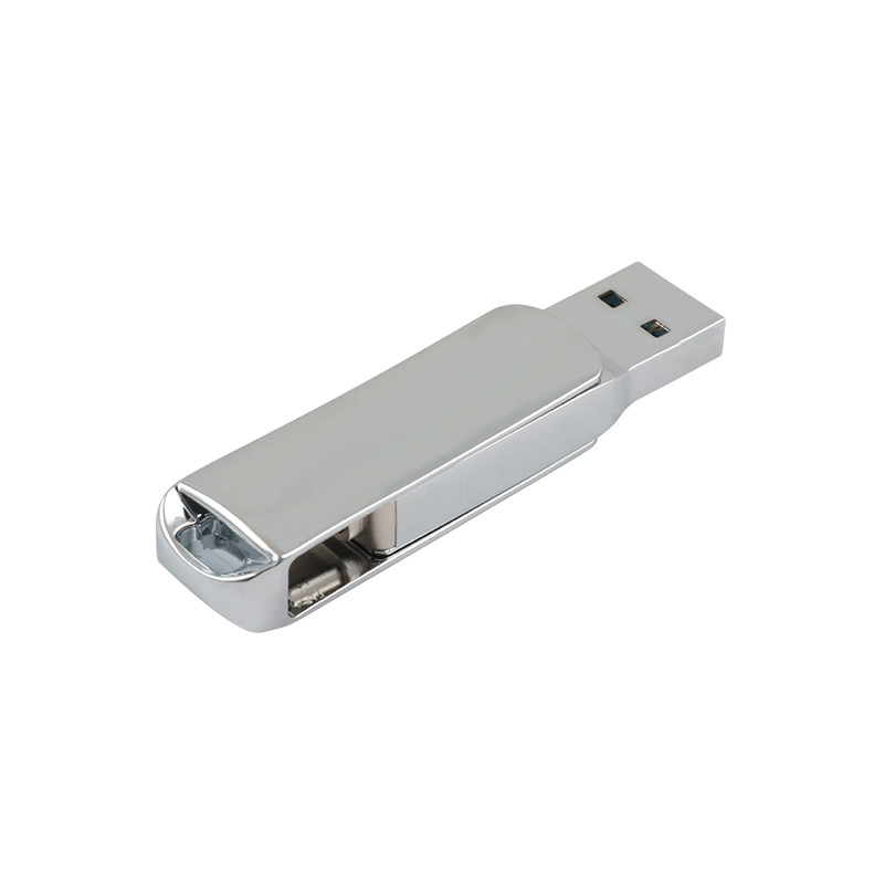 Quality Silver Metal Type C Pendrive With Shiny Compliance With American Certification for sale