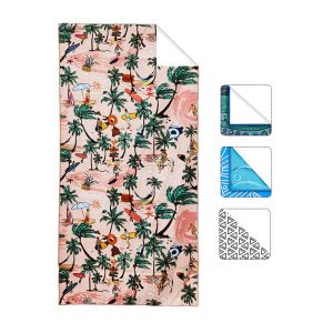 Buy cheap Custom Logo Quick Dry Sand Proof Recycled Towel Microfiber Print Swimming Custom Beach Towel Repreve Towel from wholesalers