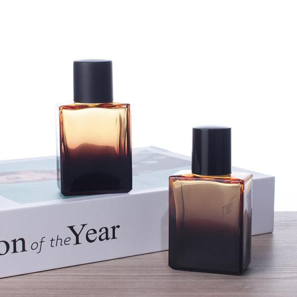 Buy cheap Square Amber Glass Perfume Bottle 30ml With Spray 500 Pcs from wholesalers