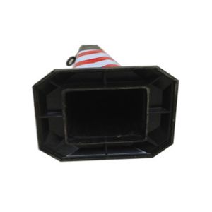 Buy cheap Red White Reflective Film 28inch PVC Square Road Traffic Cone from wholesalers