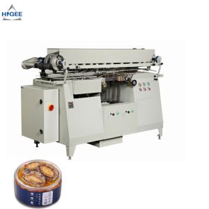 Buy cheap Automatic fish can filling labeling machine canned mud fish labeling machine cold glue labeling machine from wholesalers