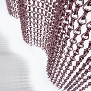 Buy cheap Silver Aluminium Chain Curtain Semi Private Aluminium Link Ceiling from wholesalers