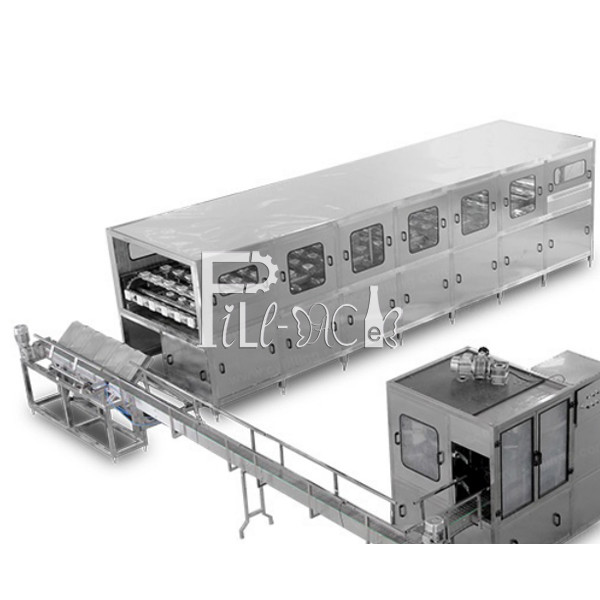 Quality 12 Heads 1000L/H 5 Gallon Bottle Washing Machine for sale