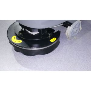 Buy cheap Battery Powered Hand-Push Floor Scrubber with 3+ Hours Runtime PLC Control and Disc Type+Drum Type Brush from wholesalers