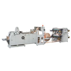 Buy cheap 400 Pcs Per Min Automated Paper Bag Maker Machine With Flexo Printing Machine from wholesalers