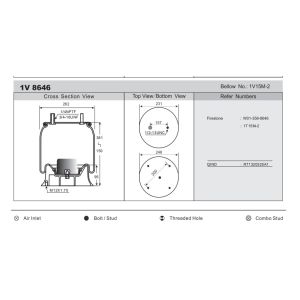 Buy cheap Jinlong Bus General Purpose Air Spring Shock Absorber from wholesalers