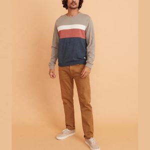 Custom Embroidered Blank Oversized Sweatshirts Crewneck For Spring