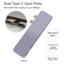 Buy cheap USB 3.1 Type C Hub Dual type-C USB-C HUBs Card Reader Special for Apple Macbook Pro with Thunderbolt 3 from wholesalers