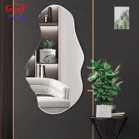 Buy cheap 50cm Gold Magic Sticker Mirror for Every Day Bathroom Wall Decor in Full Home product