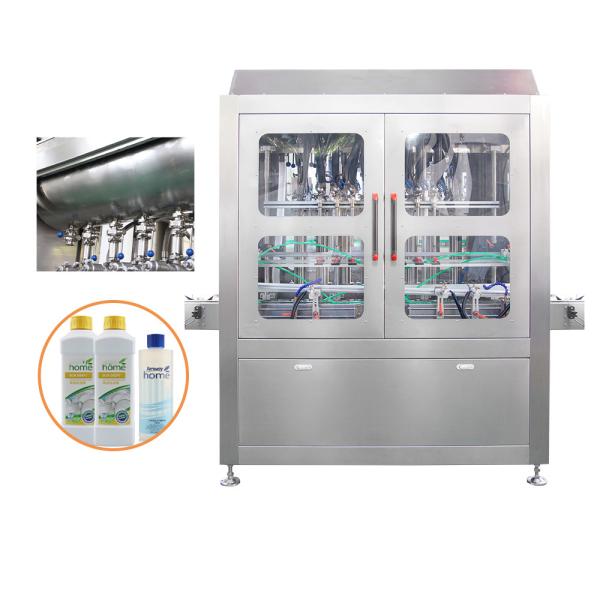 Quality Automatic High Precision Piston Cleaning Products Detergent Bottom Up Filling Machine for sale