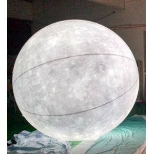 Giant Advertising Inflatable Moon Model With Led Light / Large Inflatable Moon