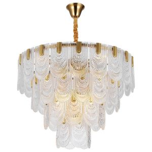 China Luminous Flux 110lm Contemporary 60*29cm Crystal Pendant Light on sale